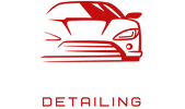Red car icon with 'DETAILING' text on a white background